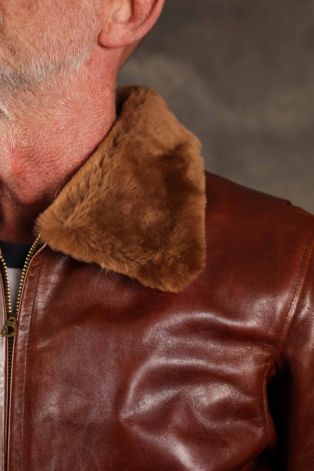 Double Helix Type G-1 Flight Jacket Brown