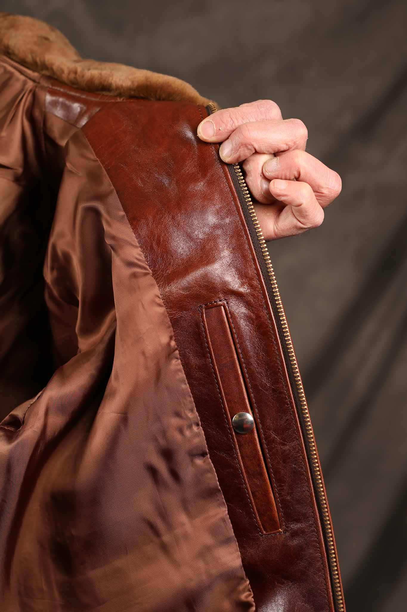 Double Helix Type G-1 Flight Jacket Brown