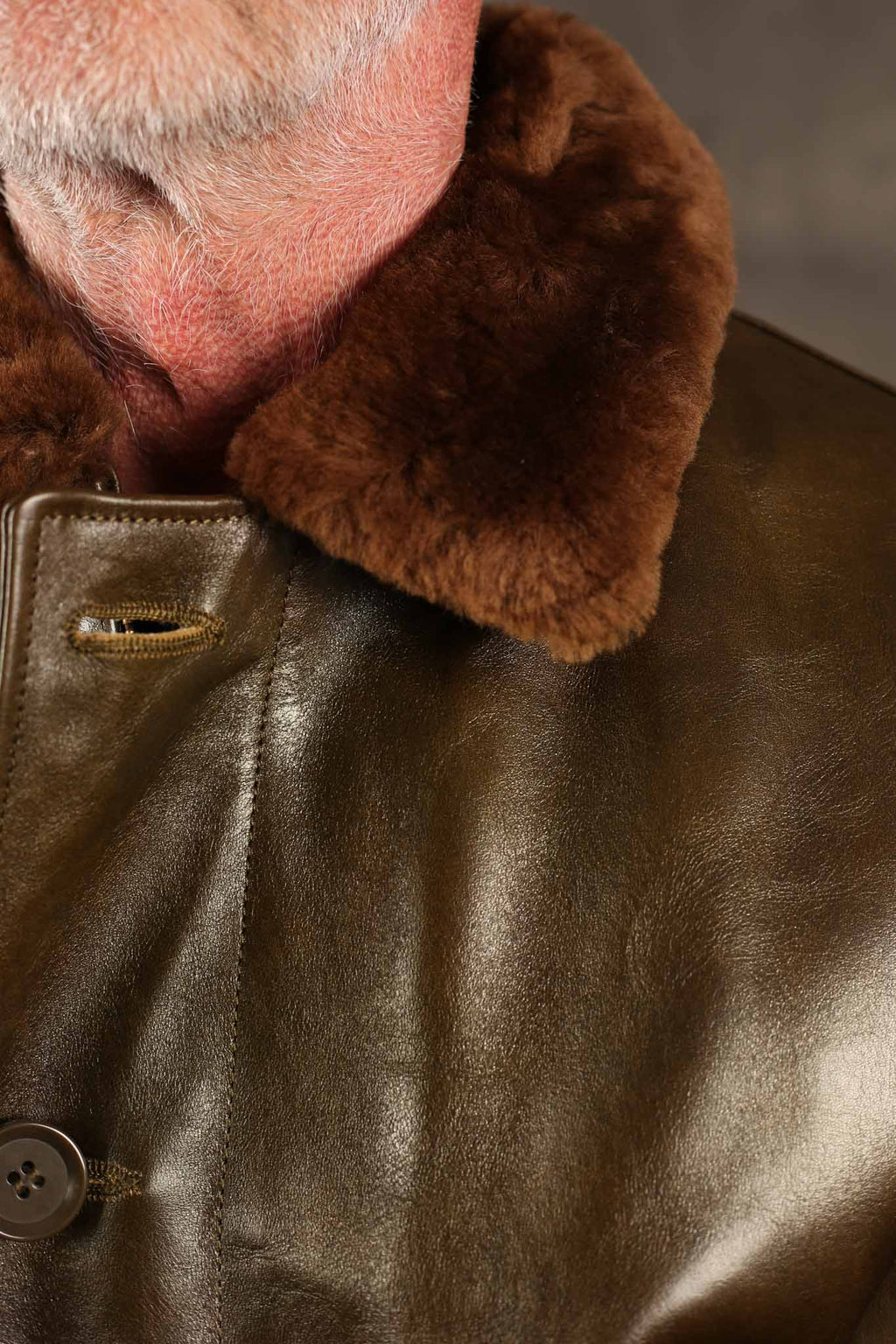 Double Helix TYPE N-1 DECK JACKET Horsehide - OLIVE