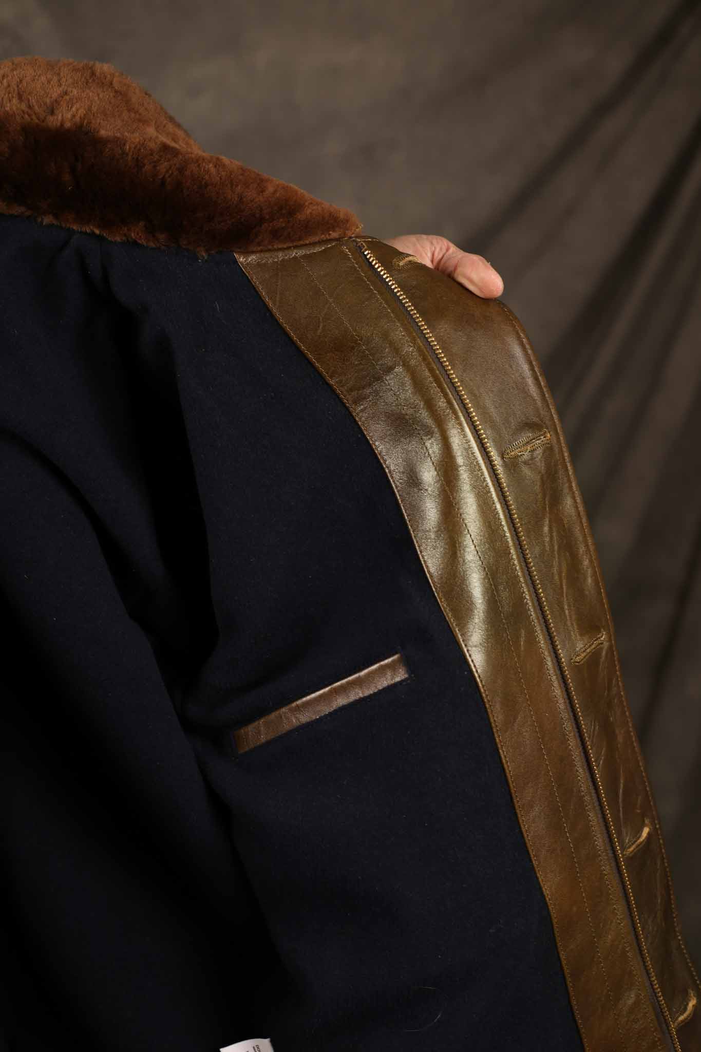 Double Helix TYPE N-1 DECK JACKET Horsehide - OLIVE