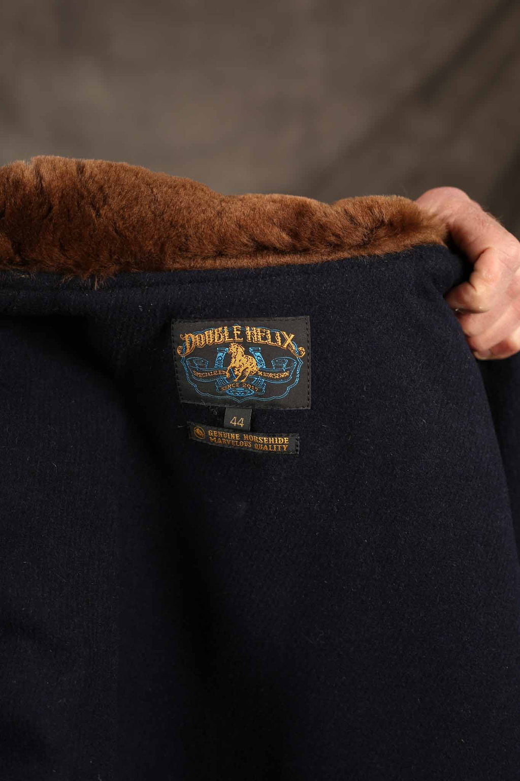 Double Helix TYPE N-1 DECK JACKET Horsehide - OLIVE