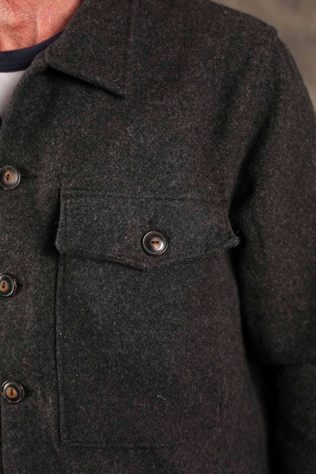 Freenote Cloth Midway Wool CPO CHARCOAL