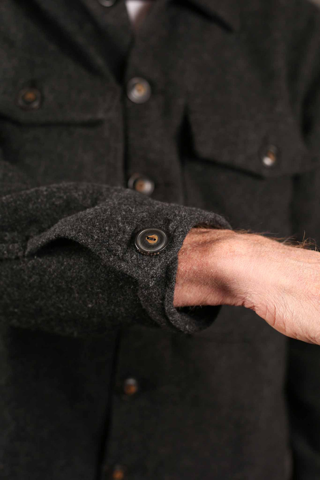 Freenote Cloth Midway Wool CPO CHARCOAL