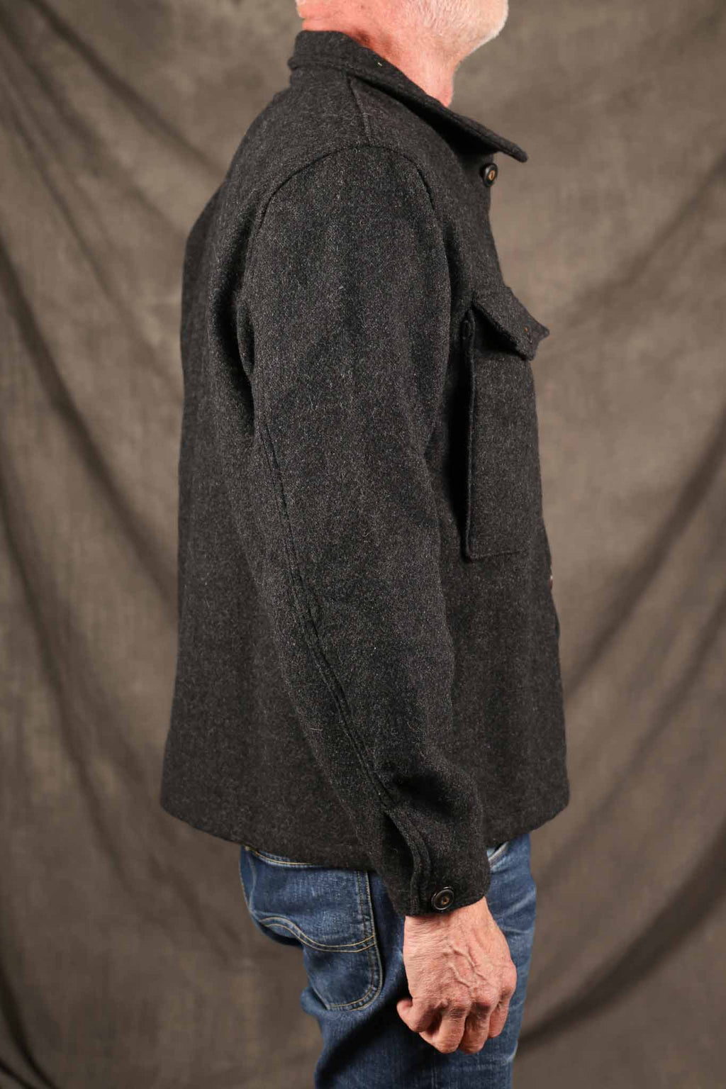 Freenote Cloth Midway Wool CPO CHARCOAL