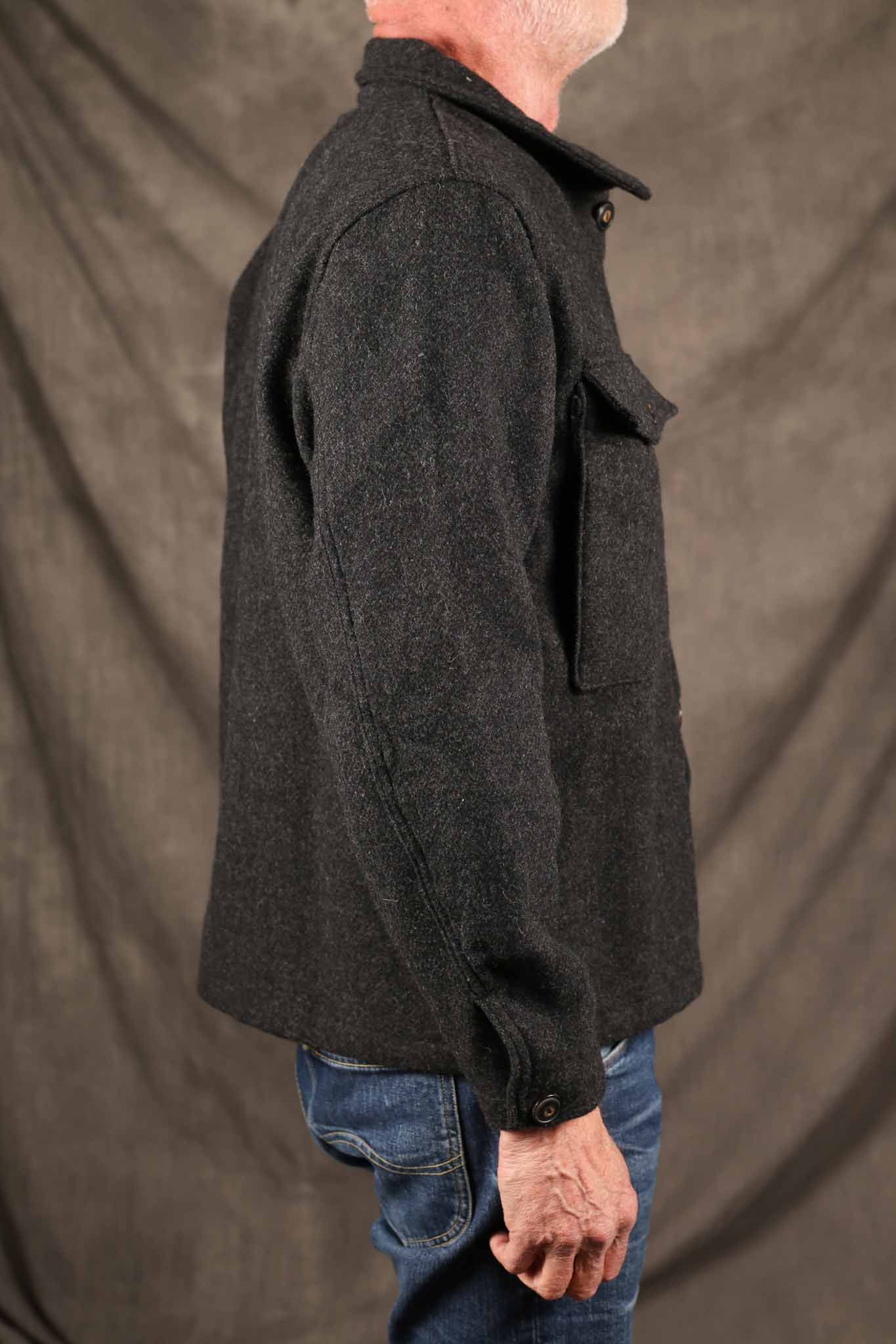 Freenote Cloth Midway Wool CPO CHARCOAL