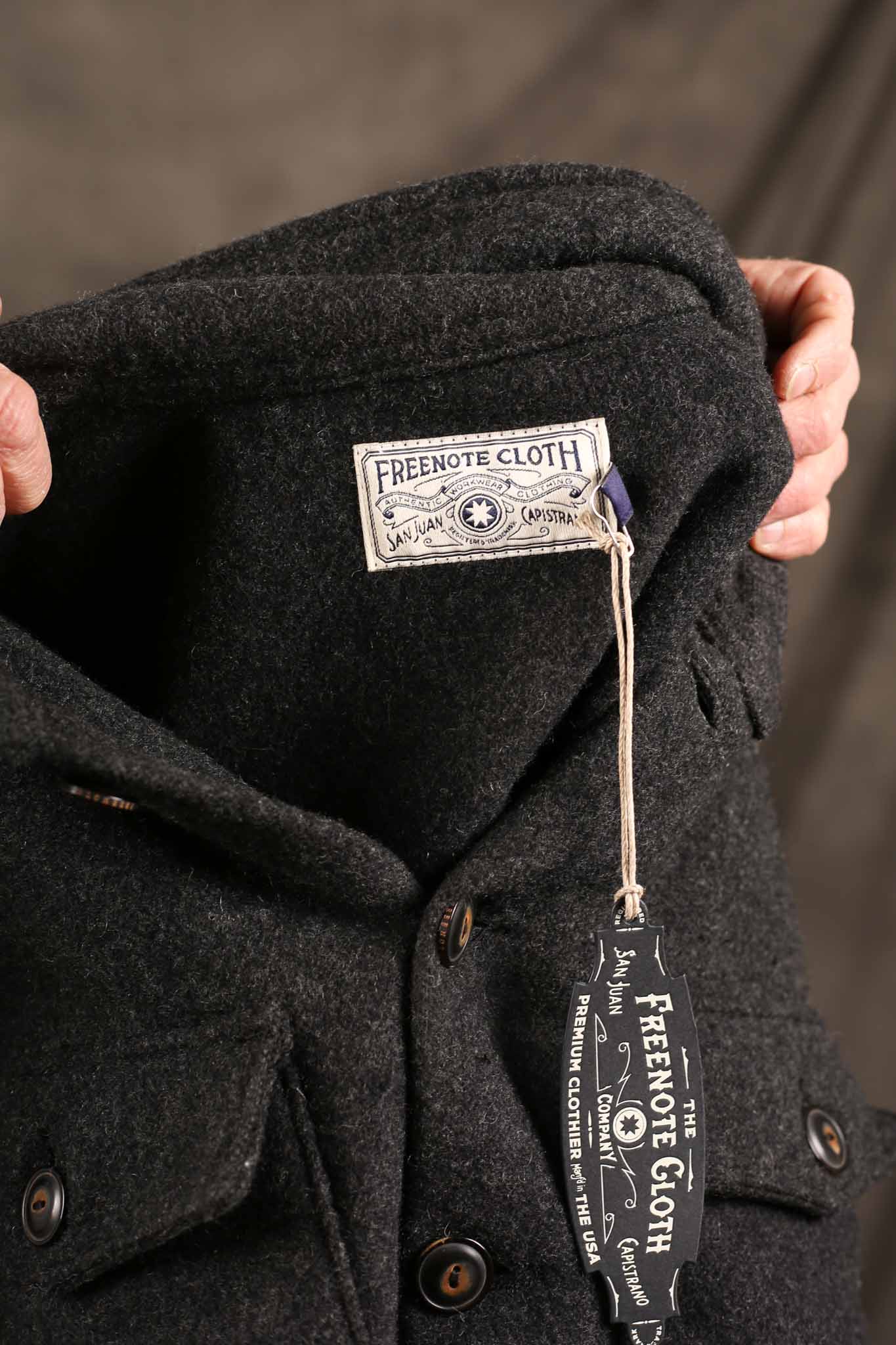 Freenote Cloth Midway Wool CPO CHARCOAL