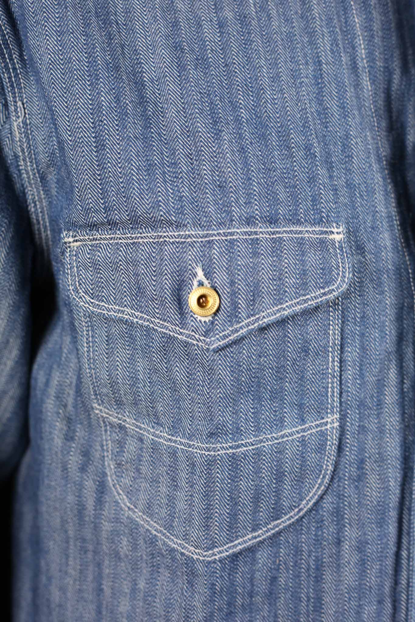 Freenote Cloth Modesto Jacket Blue Herringbone