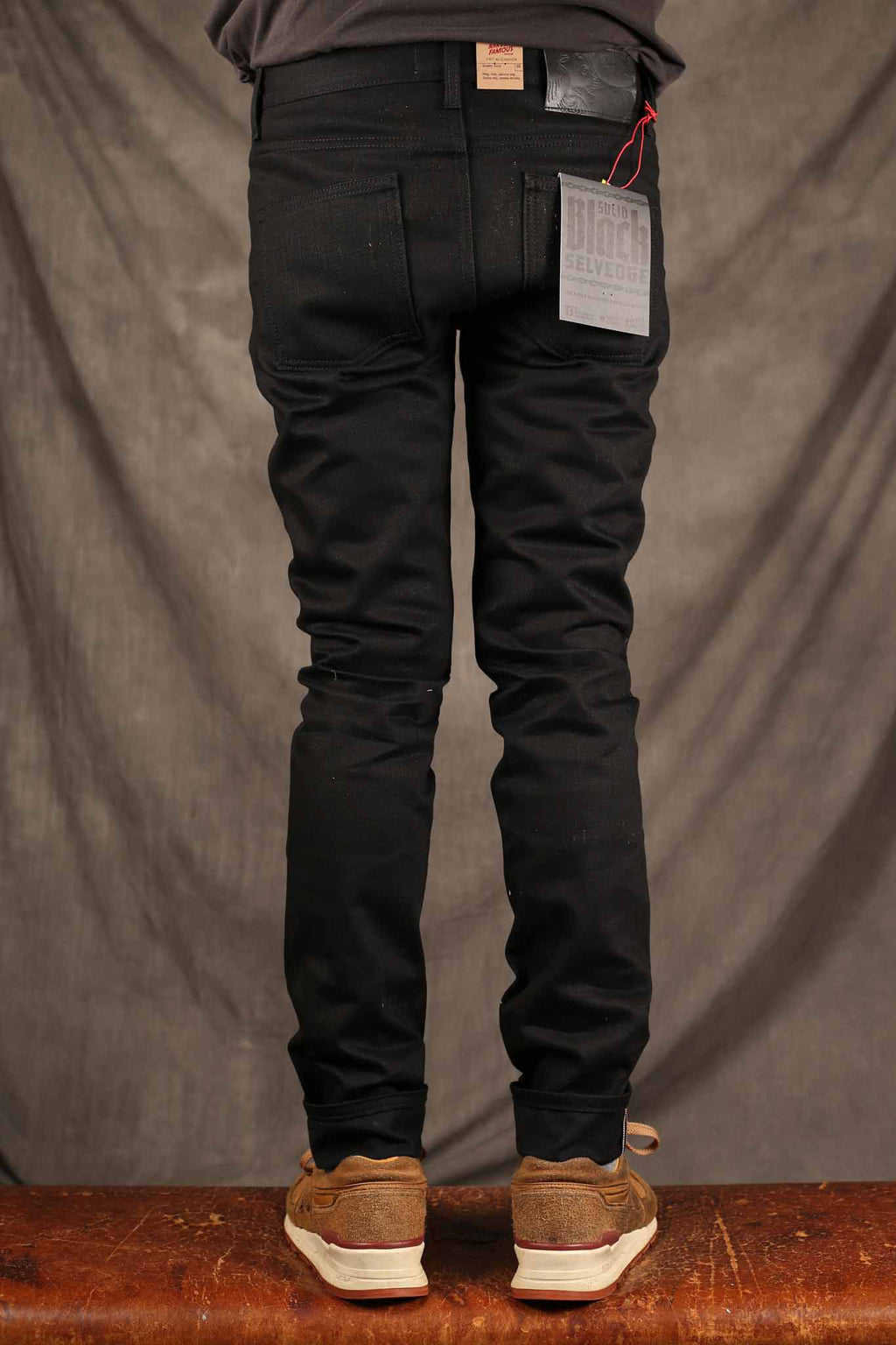 Naked and Famous Super Guy - 13oz Solid Black Selvedge