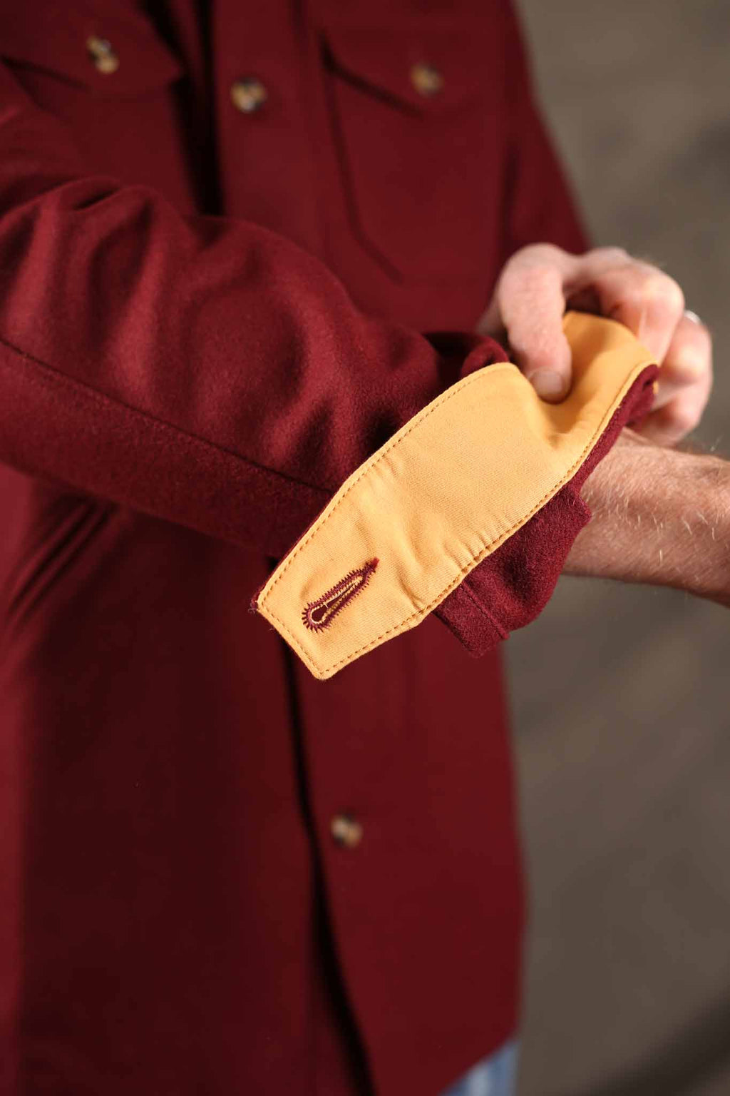 Dehen Crissman Overshirt - Burgundy