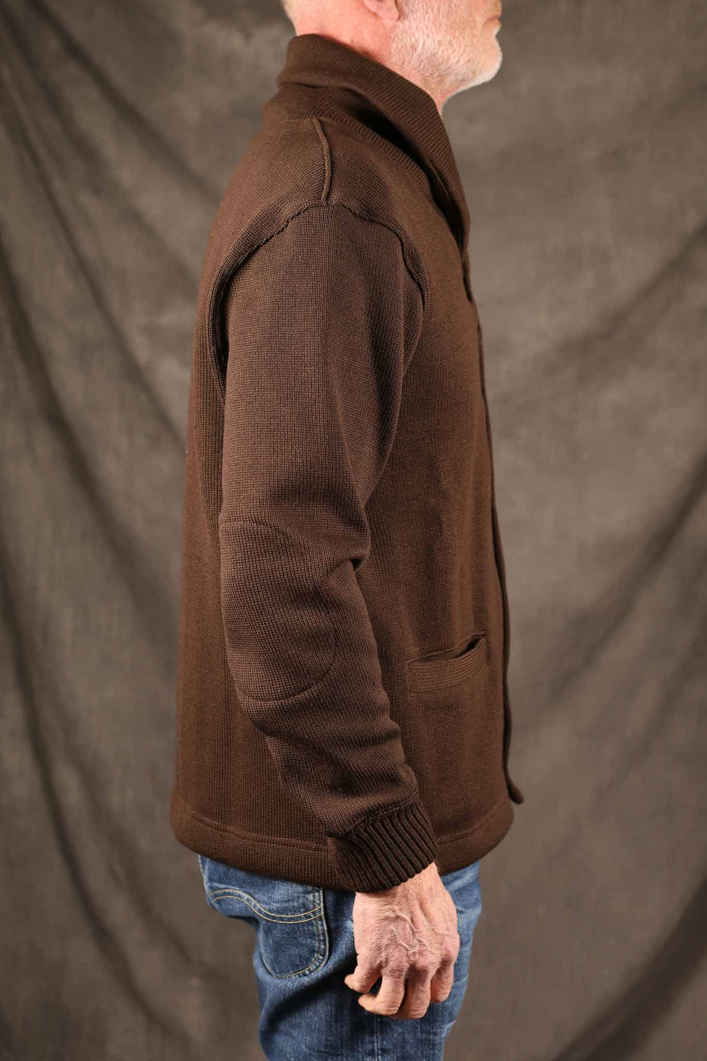 Dehen Shawl Sweater Coat Brown