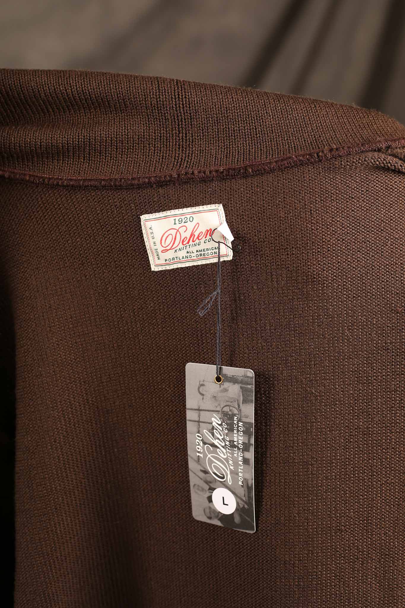 Dehen Shawl Sweater Coat Brown