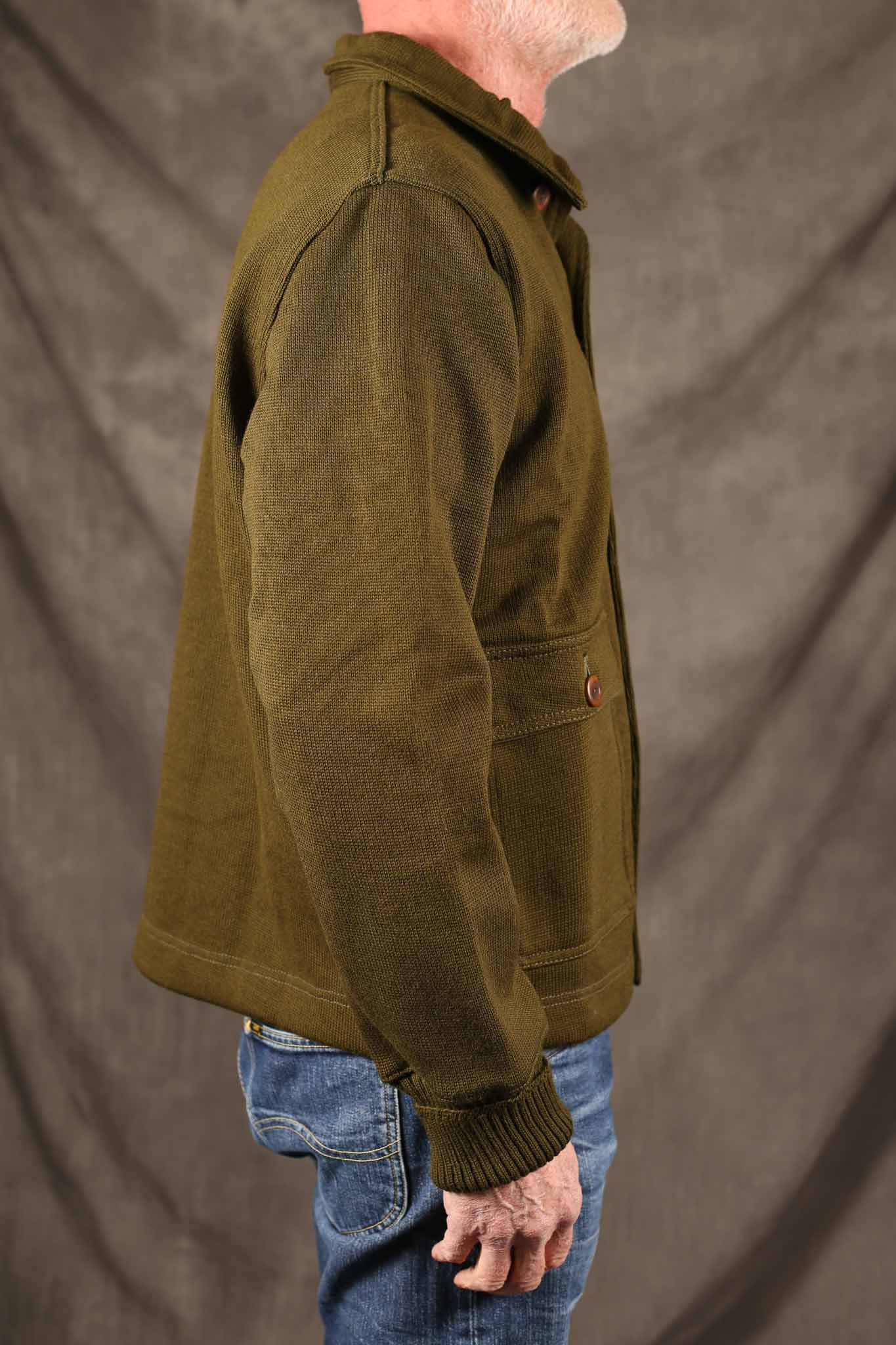 Dehen Submariner Sweater Coat - Loden