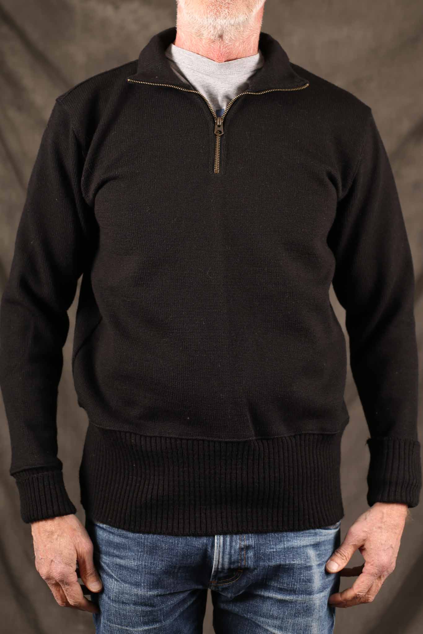 Dehen Motorcycle Sweater - Black