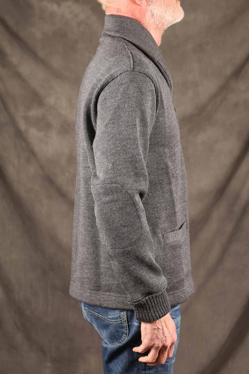 Dehen Shawl Sweater Charcoal