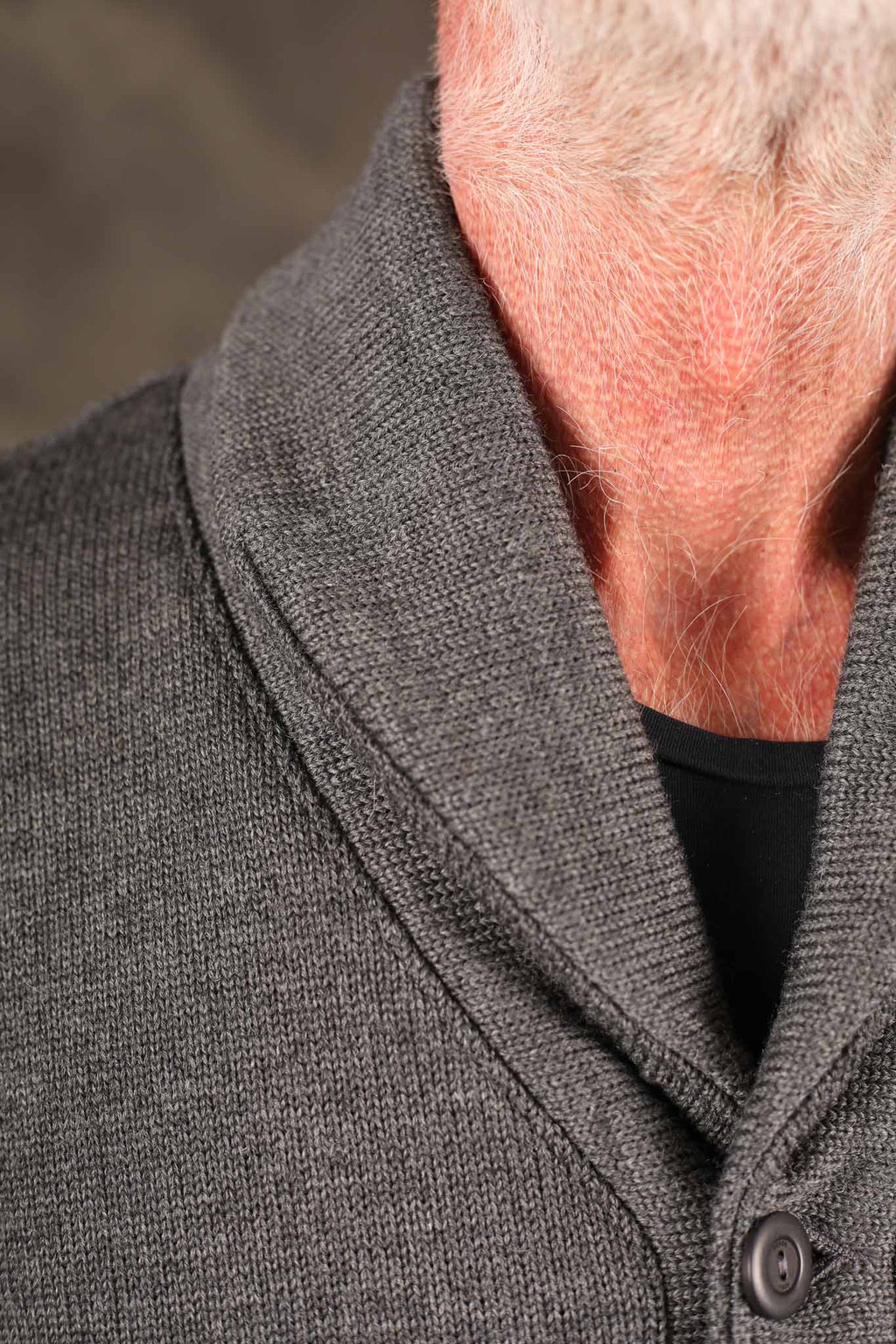 Dehen Shawl Sweater Charcoal