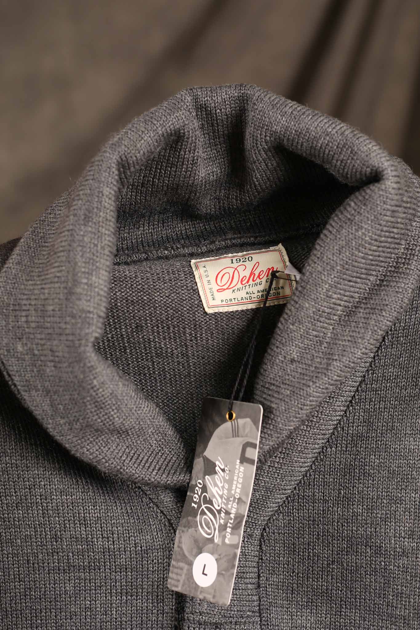 Dehen Shawl Sweater Charcoal