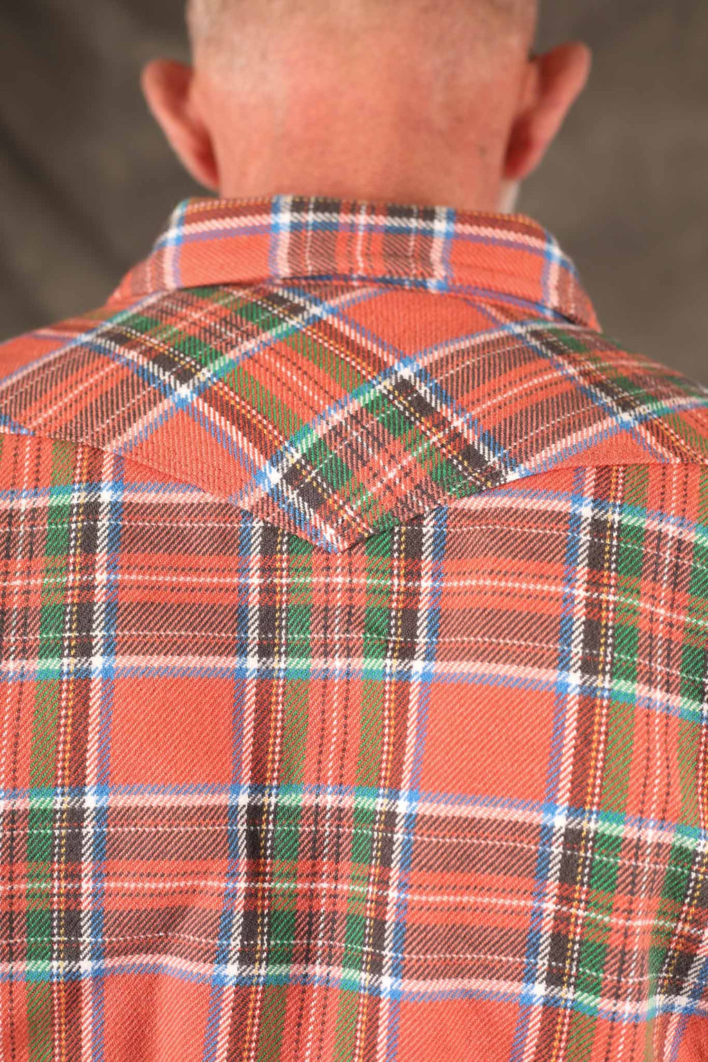 Iron Heart IHSH-436-RED - Ultra Heavy Flannel American Check Western Shirt - Red