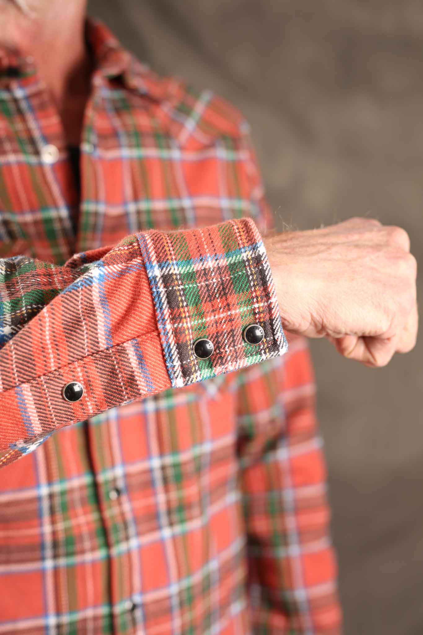 Iron Heart IHSH-436-RED - Ultra Heavy Flannel American Check Western Shirt - Red