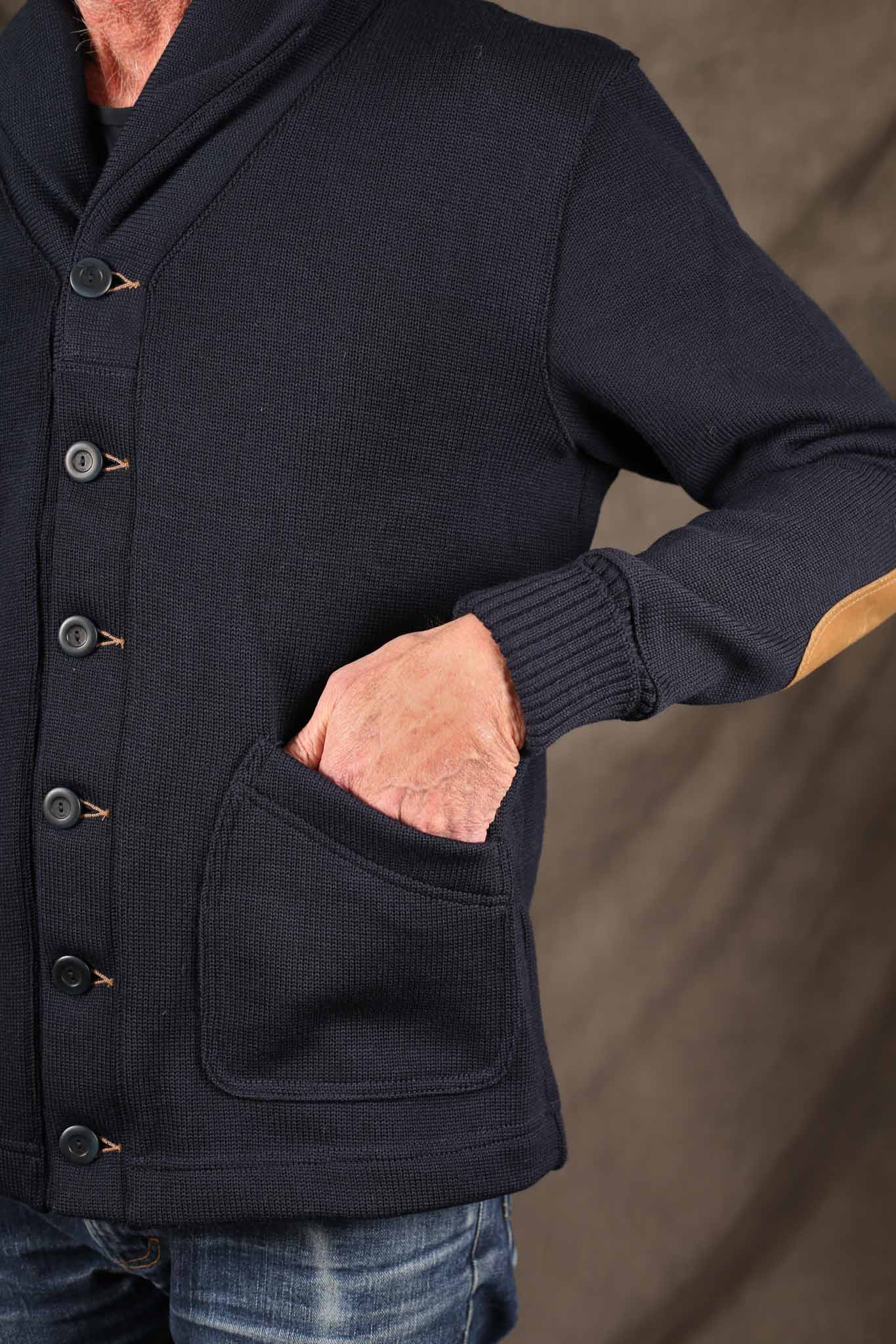 Dehen Shawl Sweater Coat 2.0 - Dark Navy