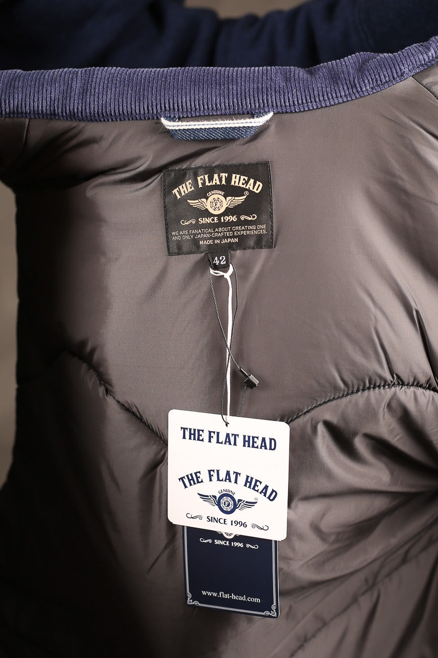 THE FLAT HEAD - round-neck sweatshirt- FN-SWC-101SP - INDIGO