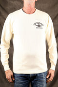 THE FLAT HEAD - THERMAL SWEATER - FN-THL-203 - WHITE