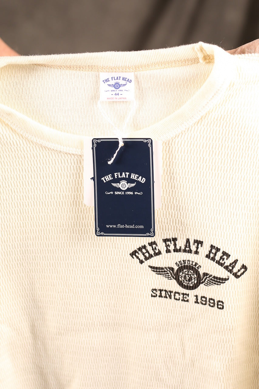 THE FLAT HEAD - THERMAL SWEATER - FN-THL-203 - WHITE