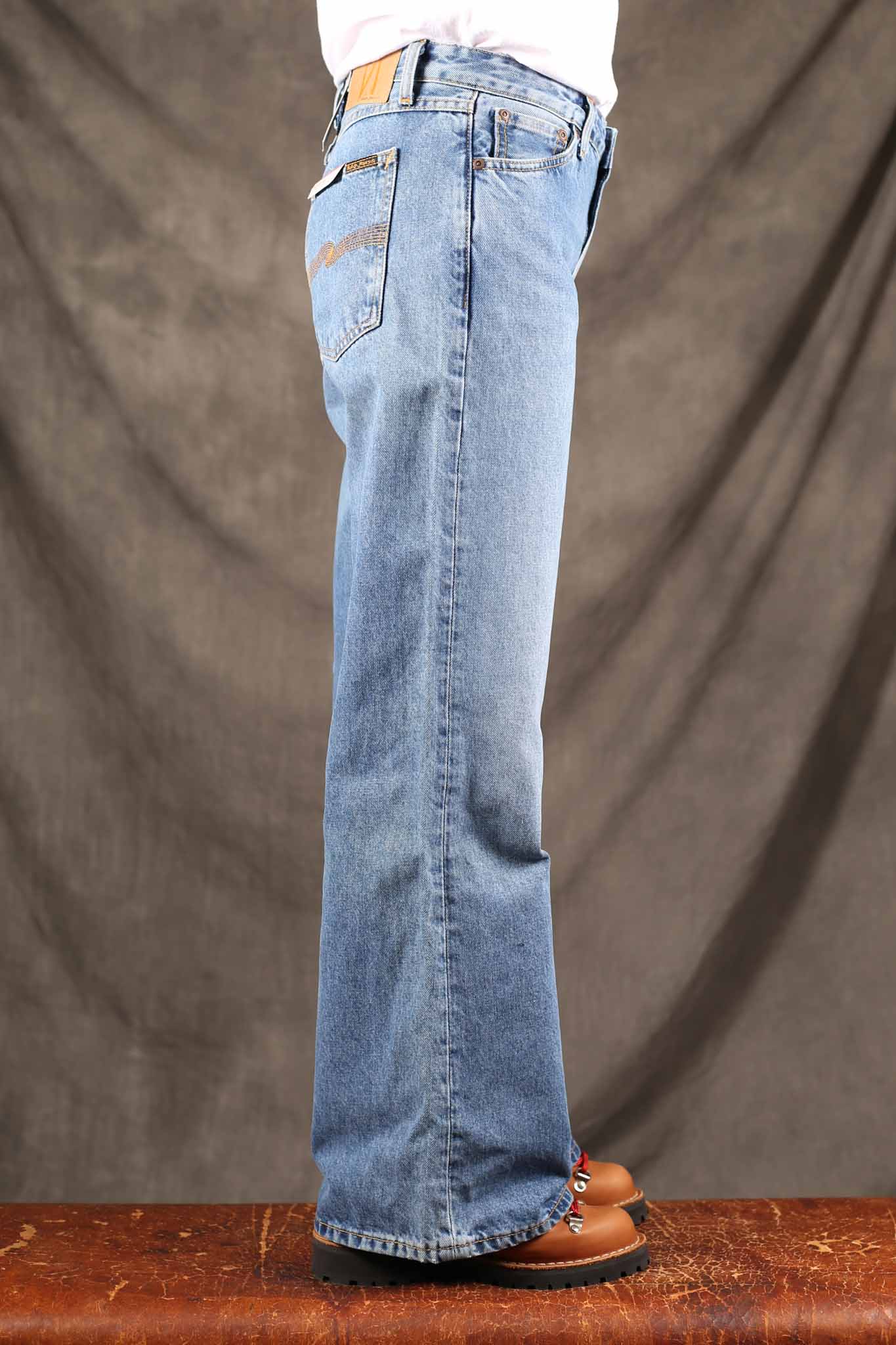 NUDIE JEANS - Womens Wide Heidi Worn Treasure