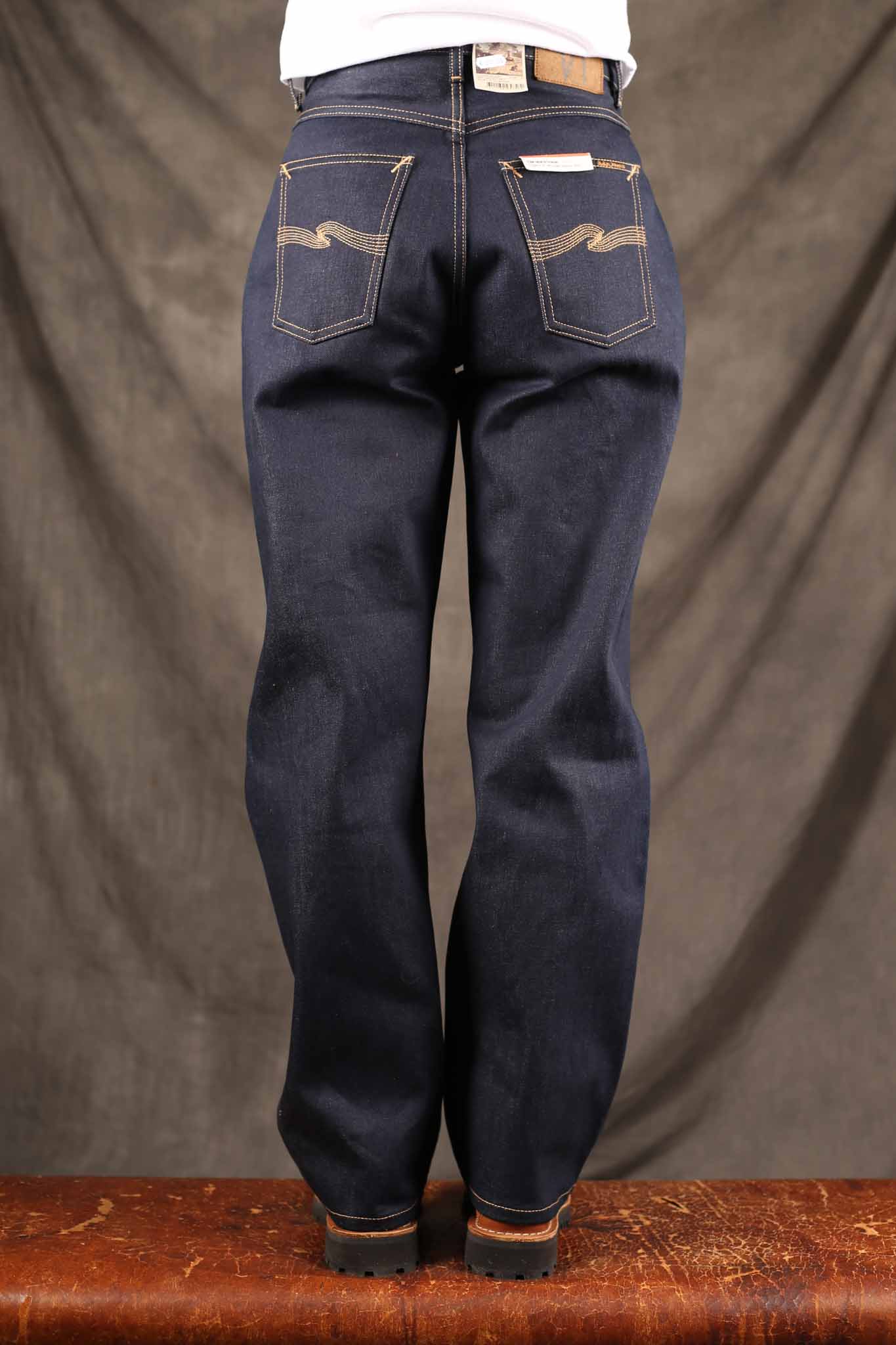 NUDIE JEANS - Womens Clean Eileen Wide/High Dry Selvage