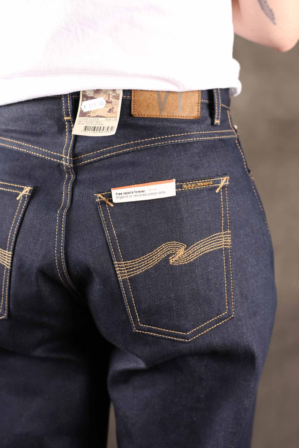 NUDIE JEANS - Womens Clean Eileen Wide/High Dry Selvage