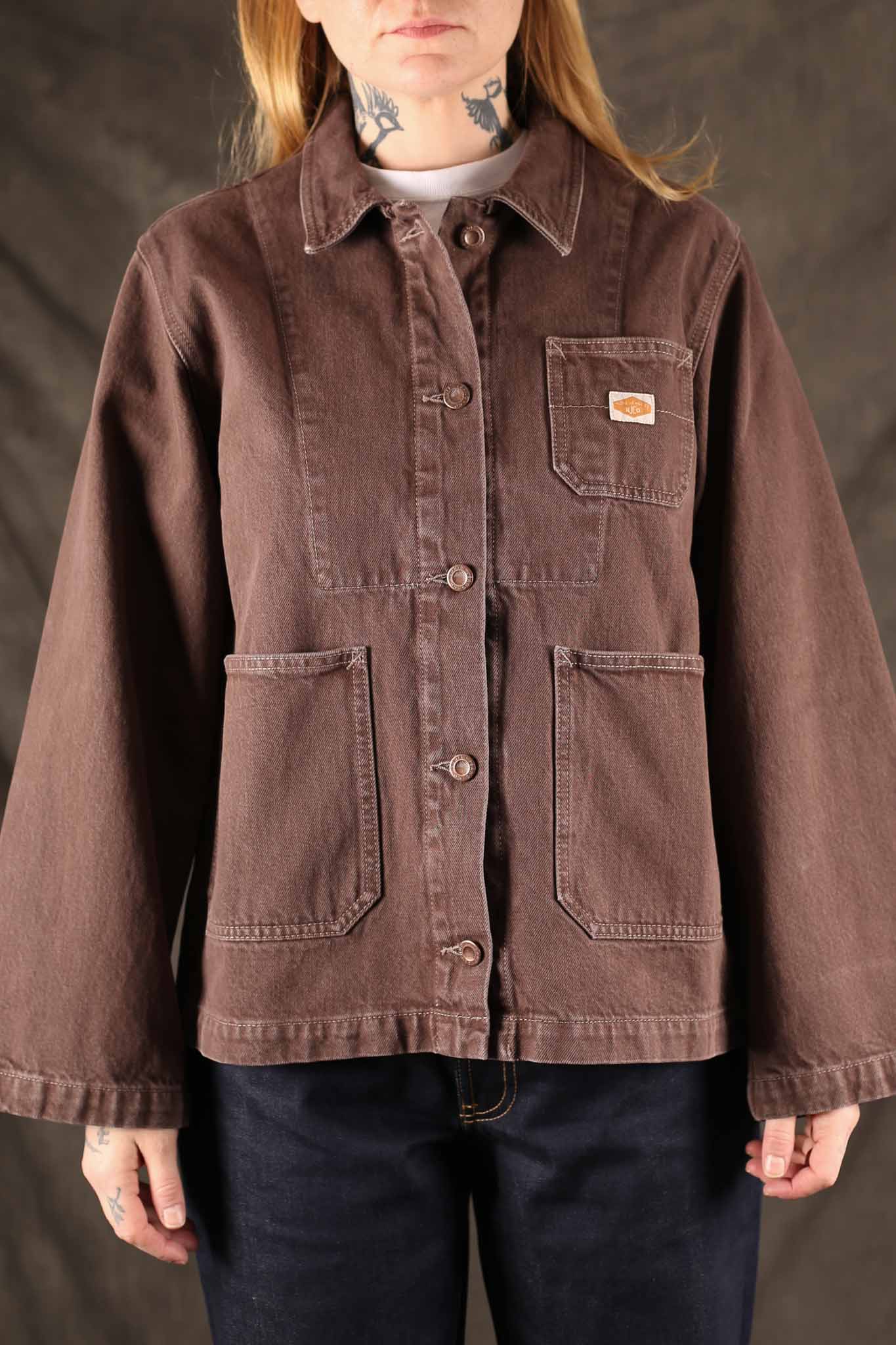 NUDIE JEANS - Womens Ada Workwear Jacket - Espresso