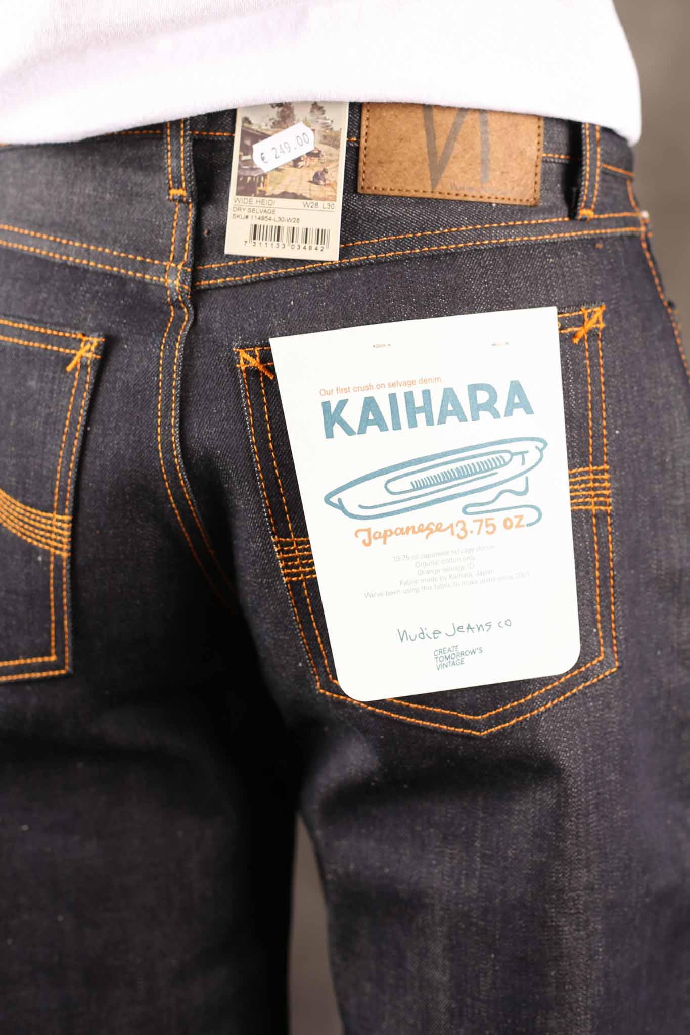 NUDIE JEANS - Womens Wide Heidi Dry Selvage