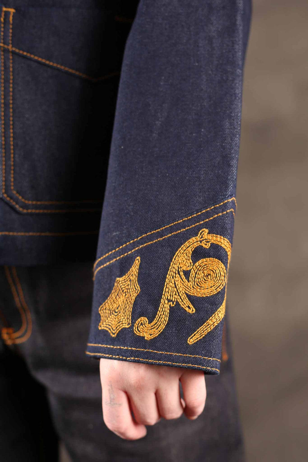 NUDIE JEANS - Womens Kelly Western Jacket Embroider