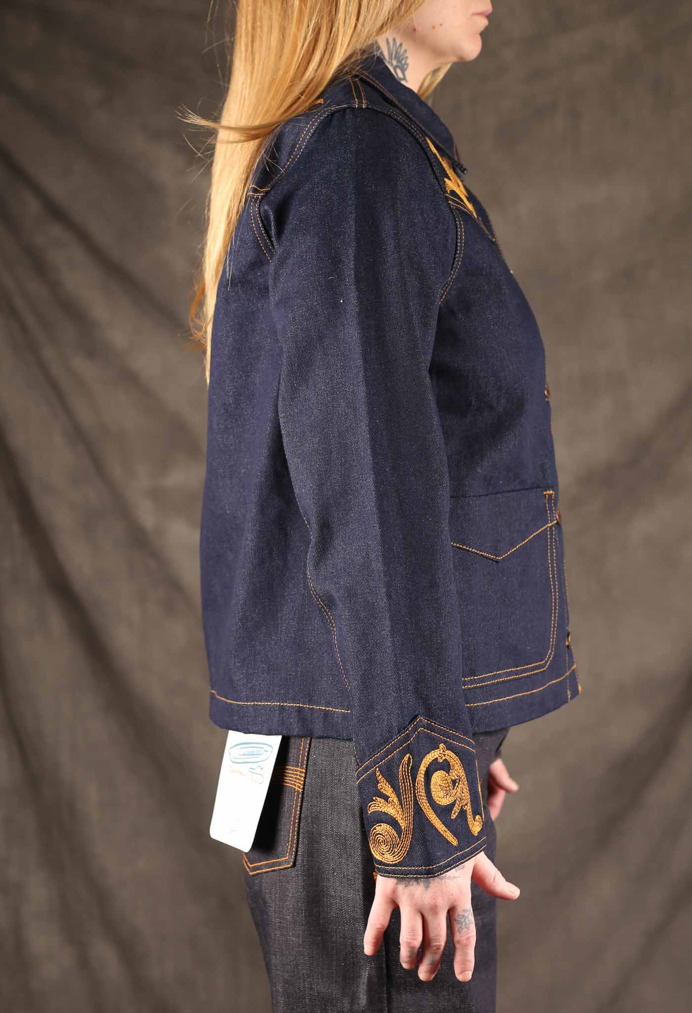 NUDIE JEANS - Womens Kelly Western Jacket Embroider