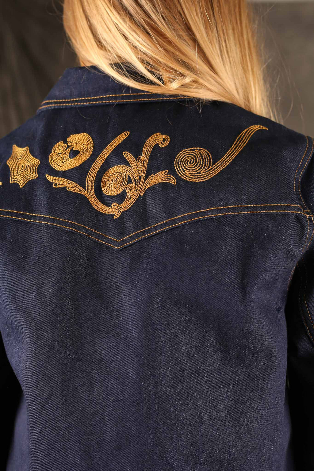 NUDIE JEANS - Womens Kelly Western Jacket Embroider