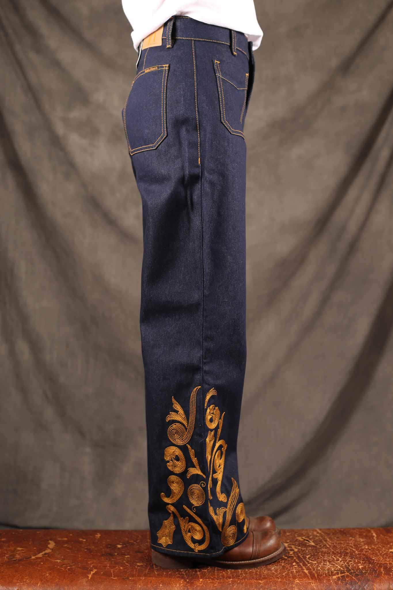 NUDIE JEANS - Womens Holly Western Pants Embroidery