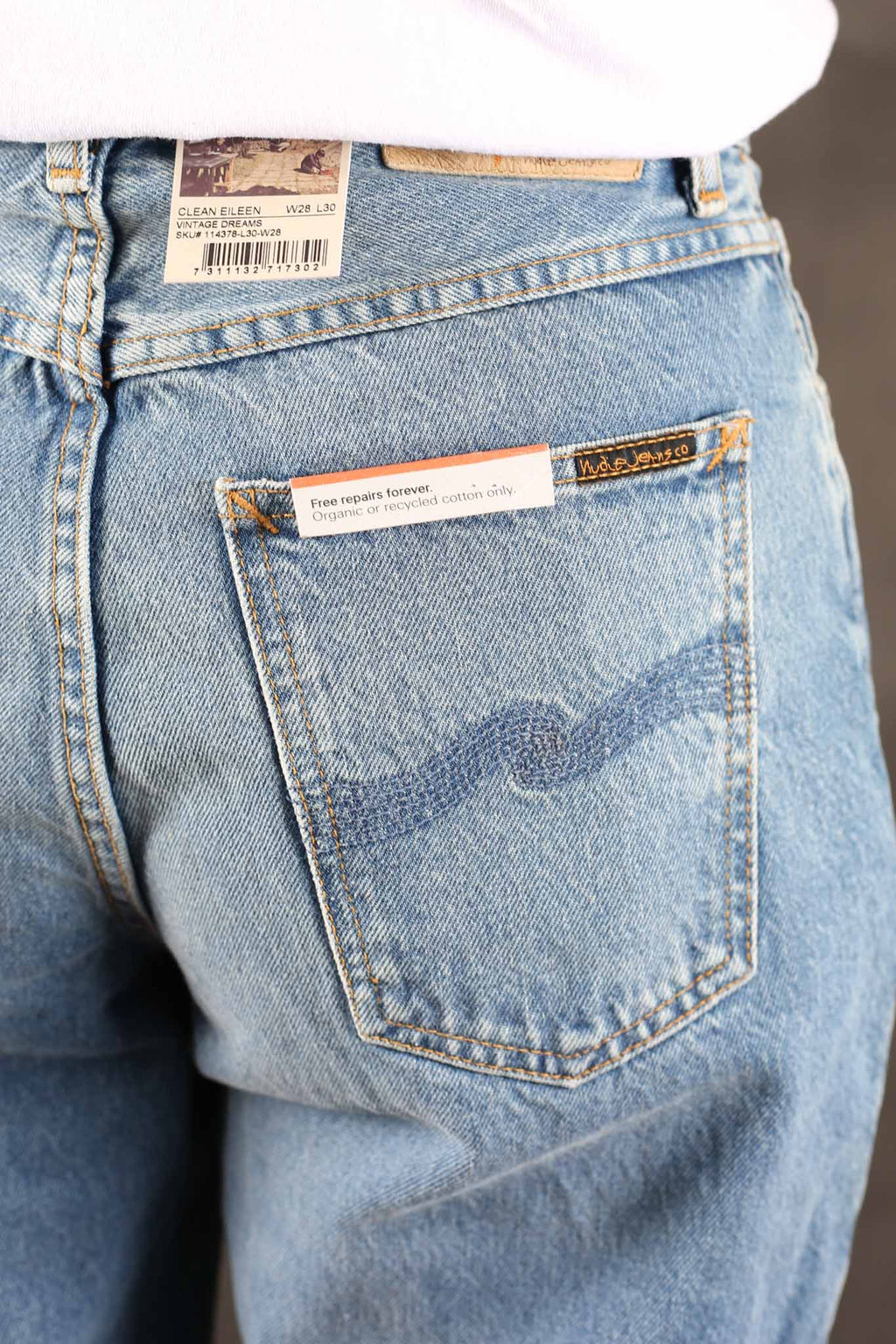 NUDIE JEANS - Womens Clean Eileen Wide/High Vintage Dreams