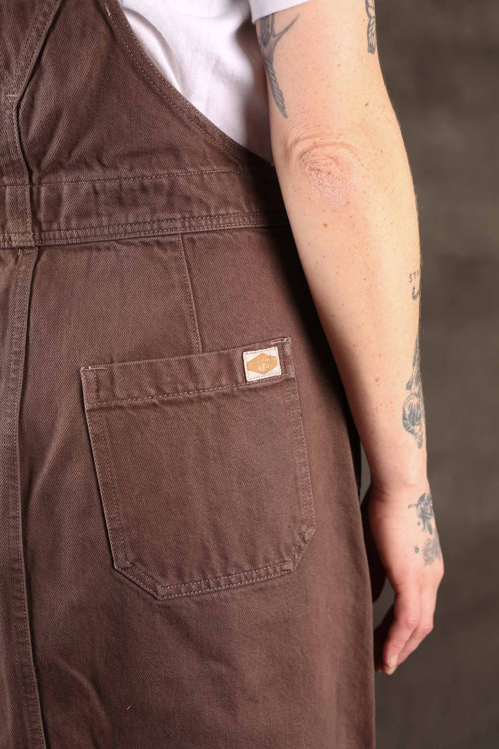 NUDIE JEANS - Womens Inger Dungarees Dress Espresso