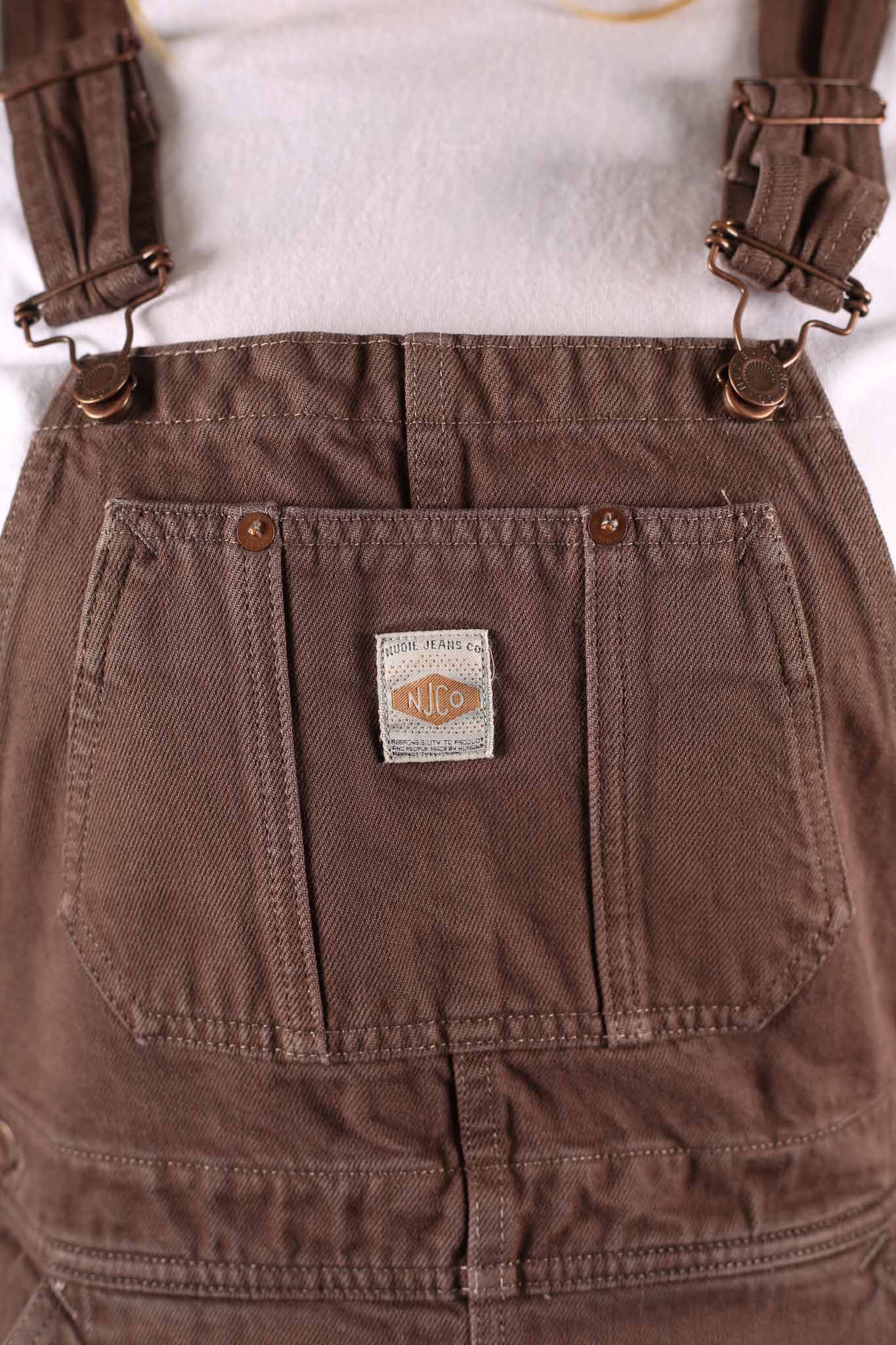 NUDIE JEANS - Womens Inger Dungarees Dress Espresso