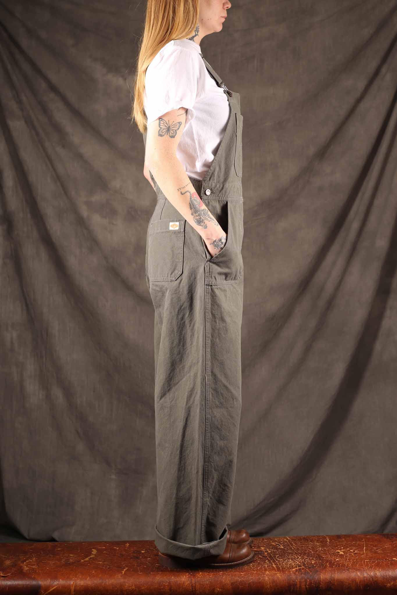 NUDIE JEANS - Womens Klara Duck Canvas Dungarees