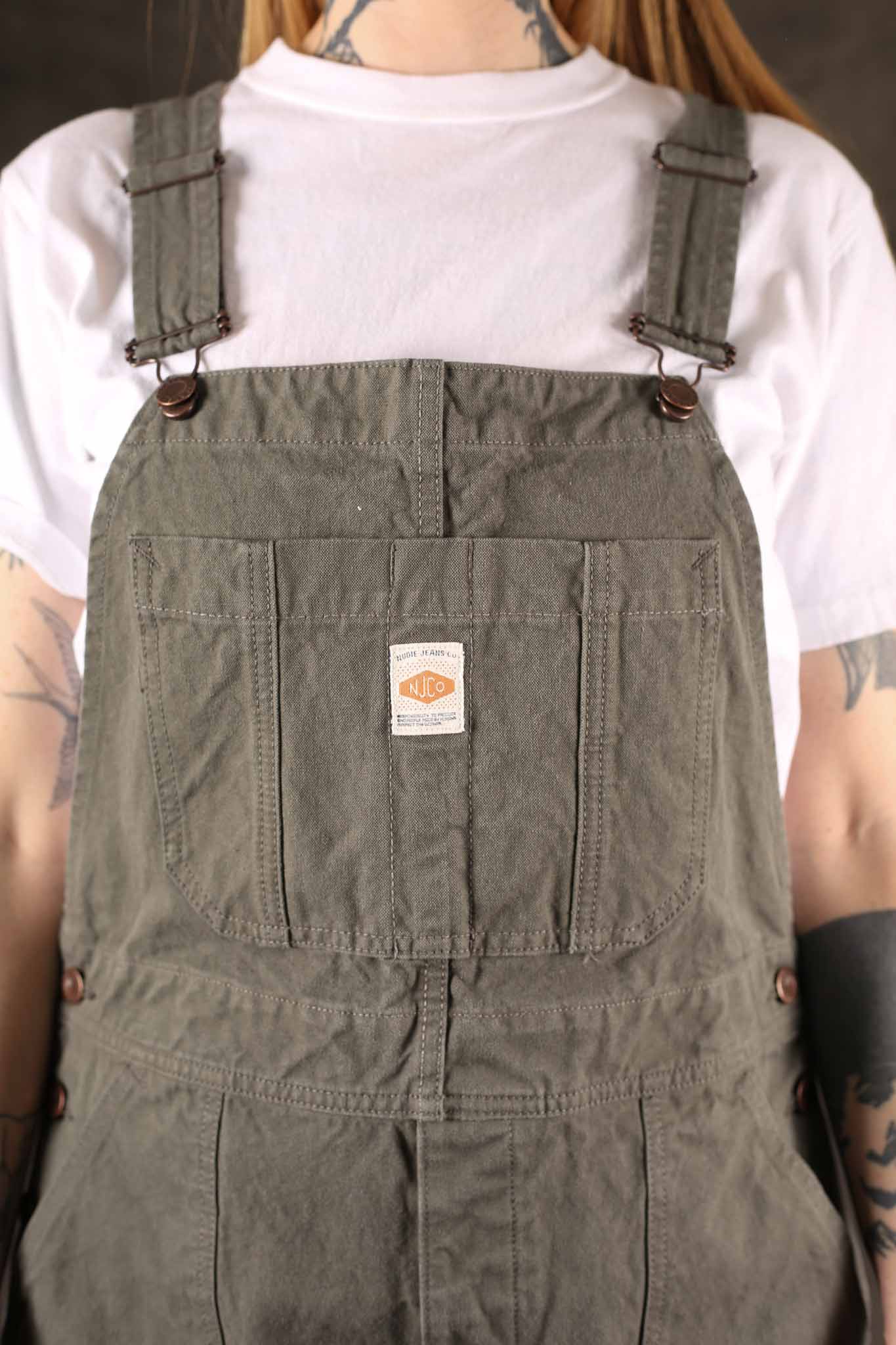 NUDIE JEANS - Womens Klara Duck Canvas Dungarees