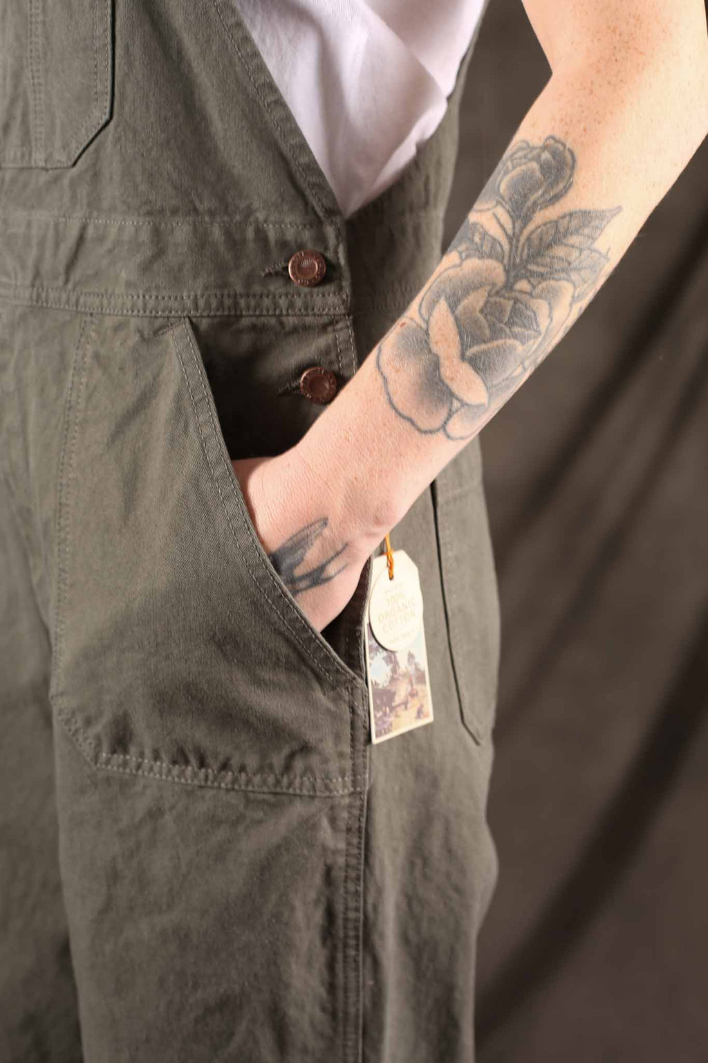 NUDIE JEANS - Womens Klara Duck Canvas Dungarees