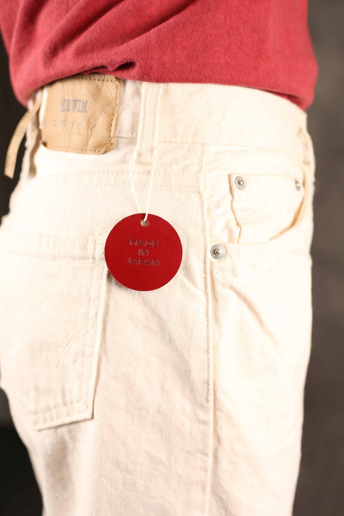 Edwin Made in Japan - Womens  Straight Janis Pant - Natural Rinsed