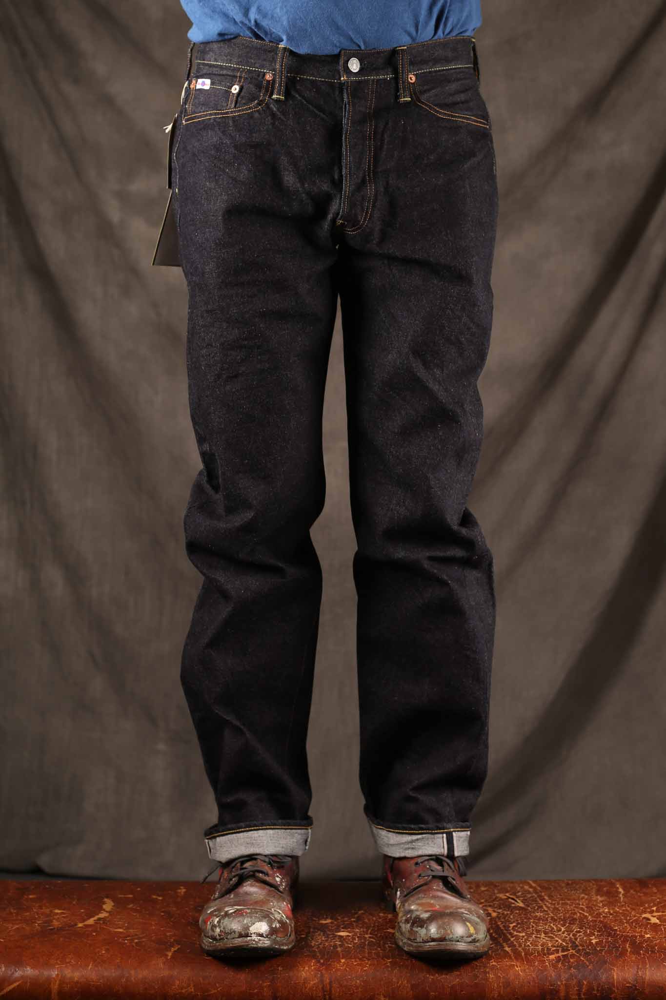 Studio D'Artisan SD101 Straight 15oz Indigo Denim Jeans (Rinsed)