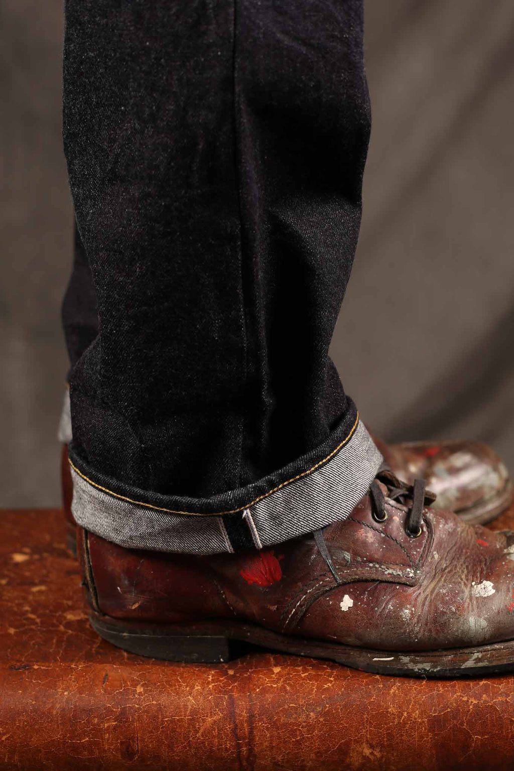 Studio D'Artisan SD101 Straight 15oz Indigo Denim Jeans (Rinsed)