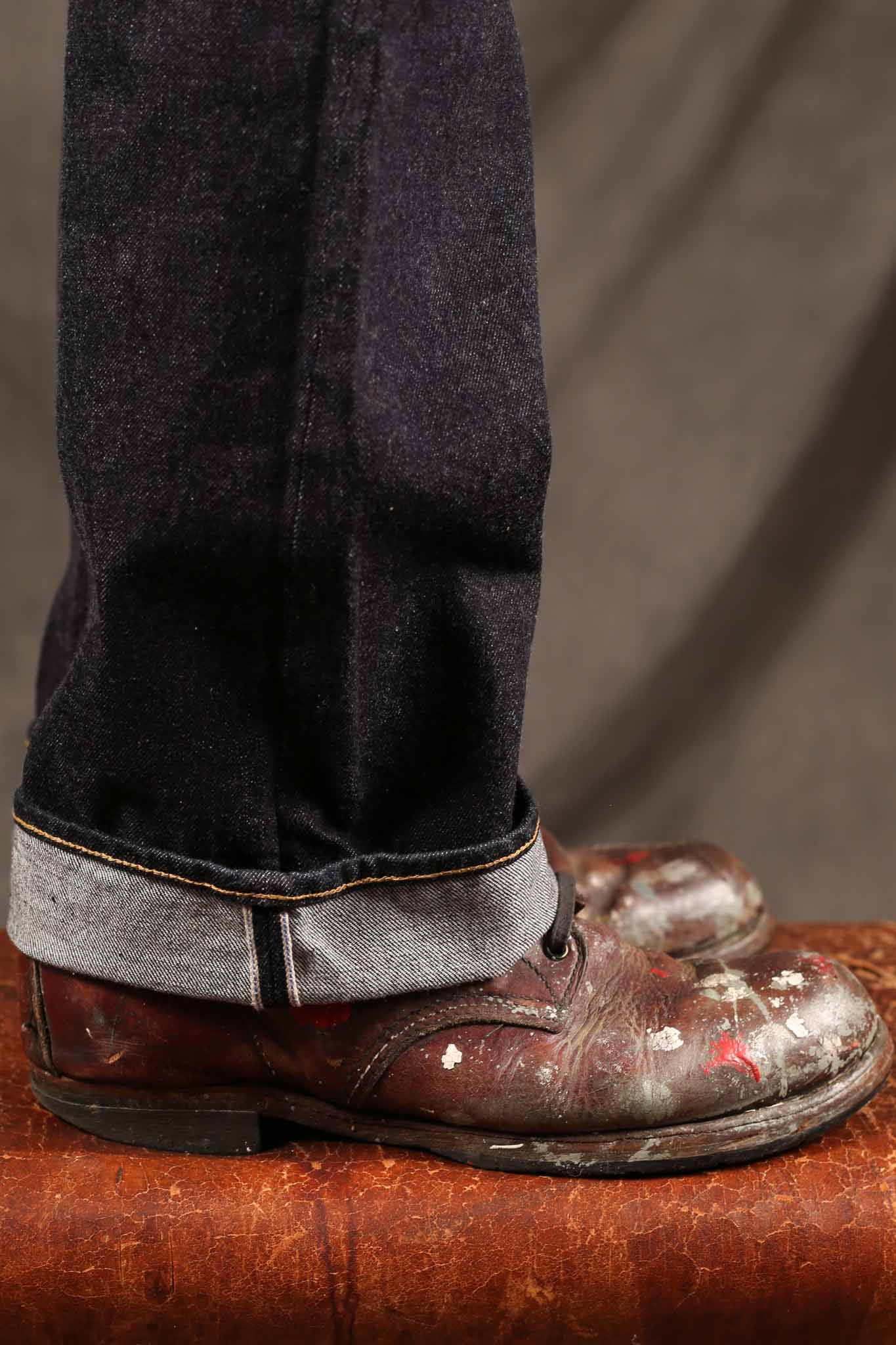 Studio D'Artisan SD102-CB 15oz Cinch-back jeans loose straight(Rinsed)