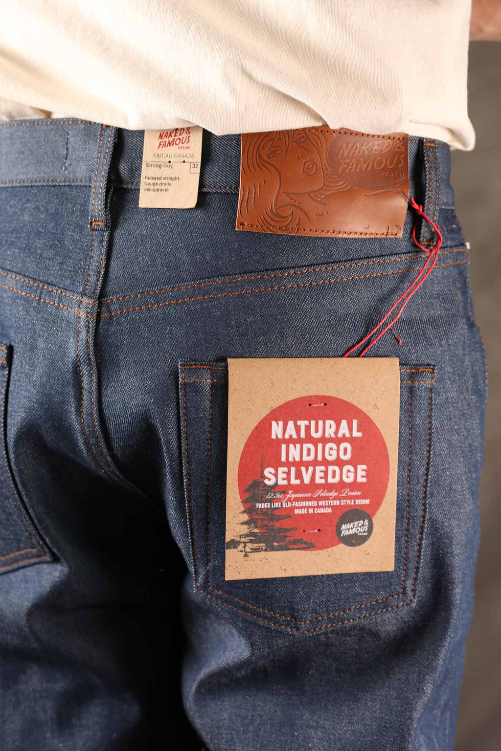 Naked and Famous Strong Guy - 12,5 Natural Indigo Selvedge