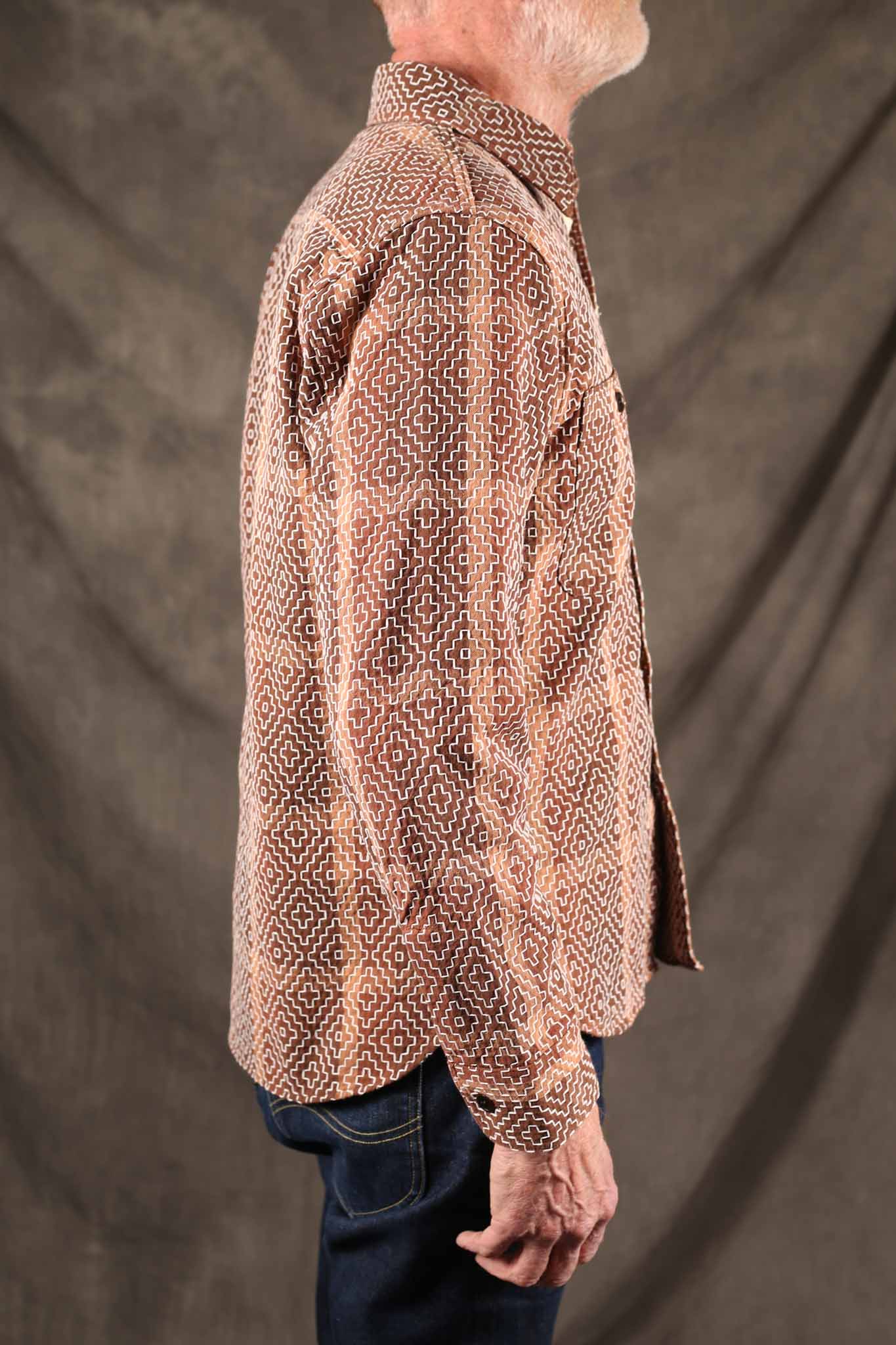 Studio D'Artisan 5726 Persimmon Tannin Work Shirt