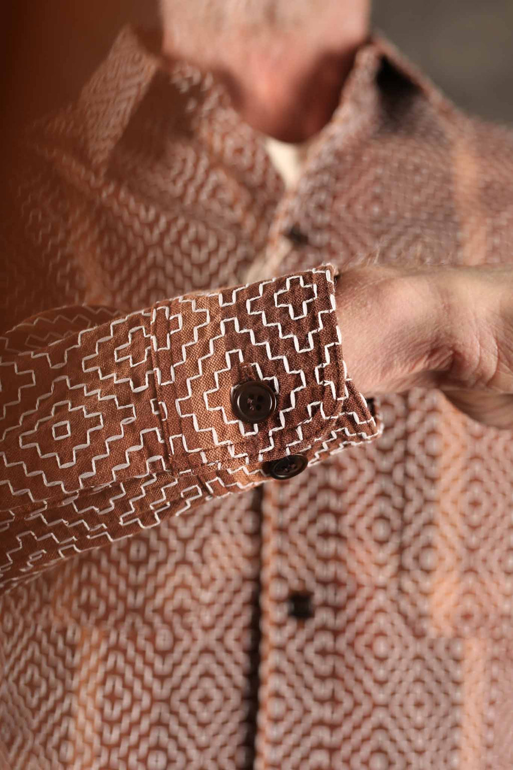 Studio D'Artisan 5726 Persimmon Tannin Work Shirt