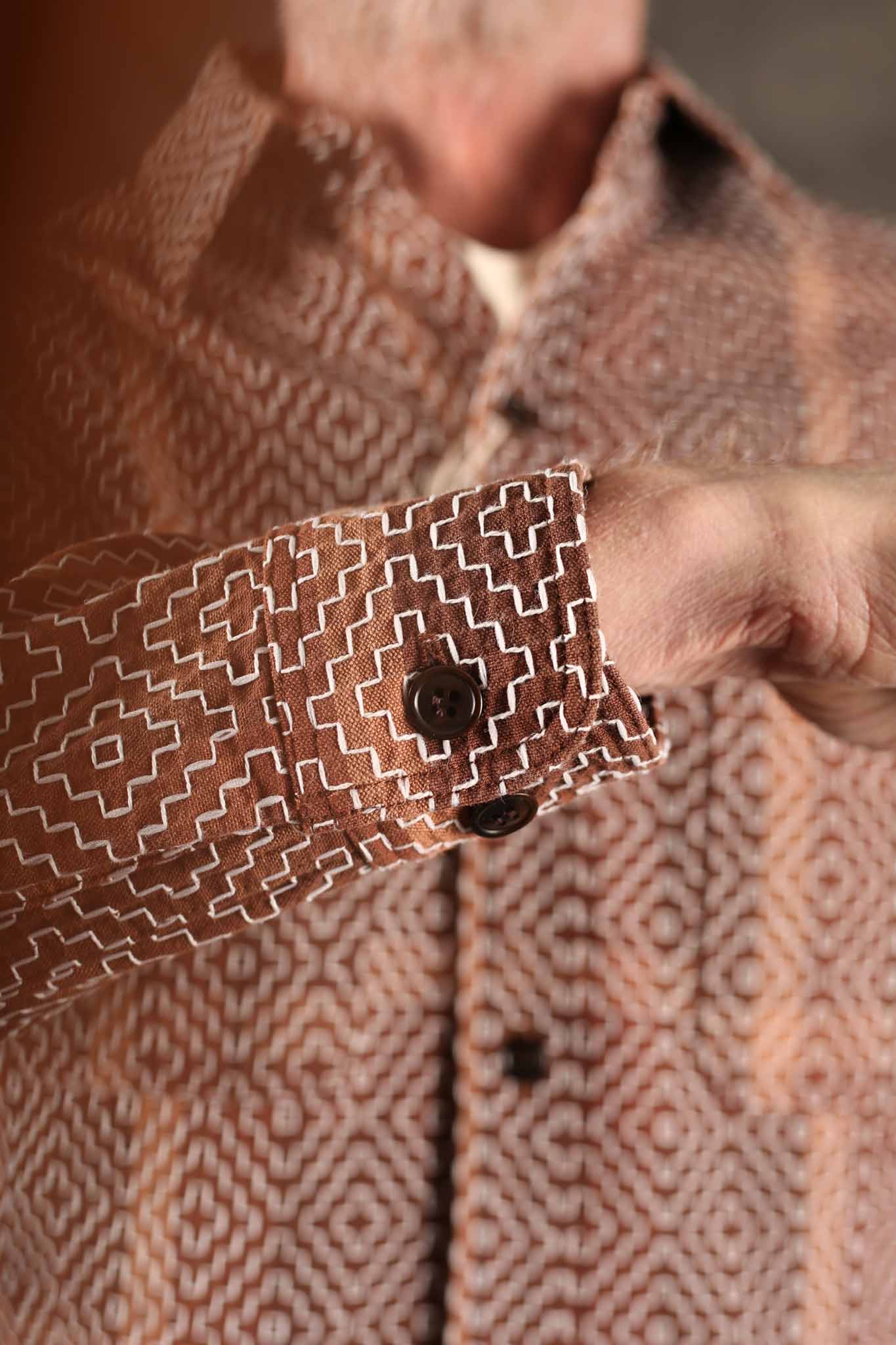 Studio D'Artisan 5726 Persimmon Tannin Work Shirt