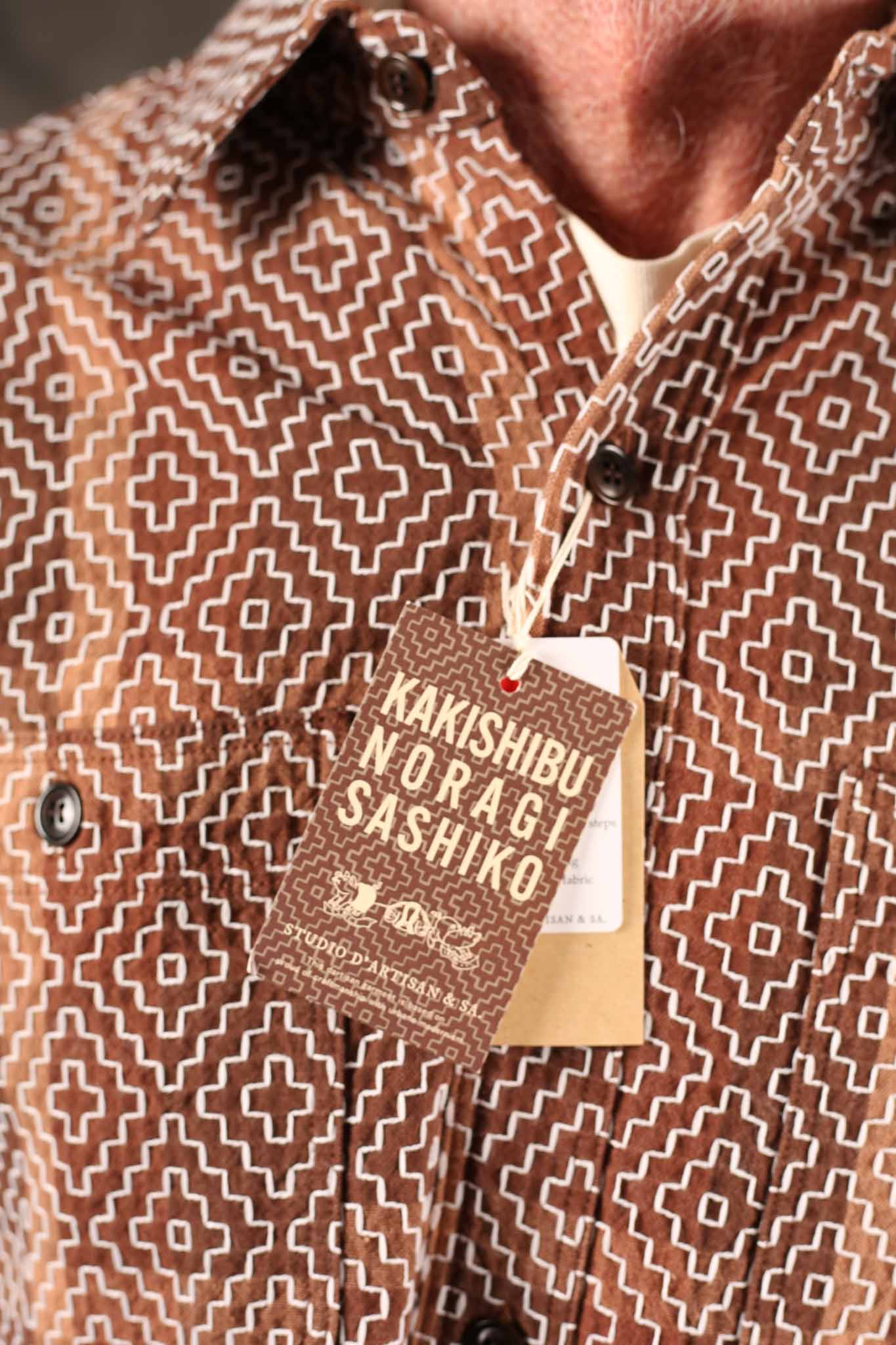 Studio D'Artisan 5726 Persimmon Tannin Work Shirt